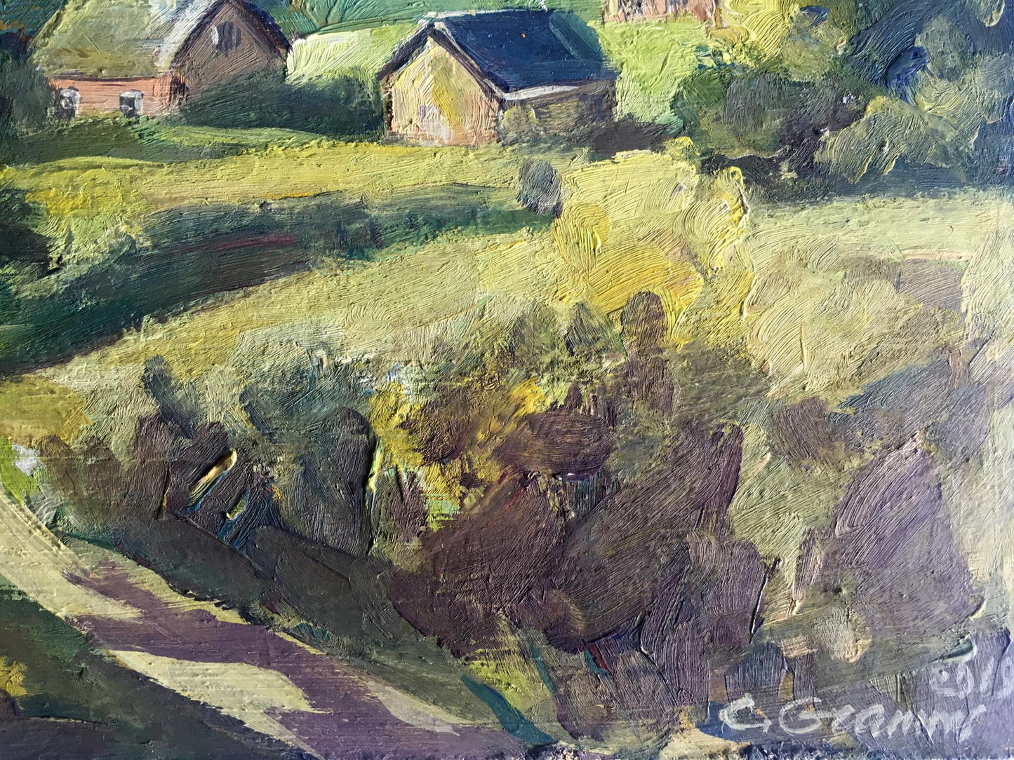 Oil painting City of Fastiv Svetlana Gramm