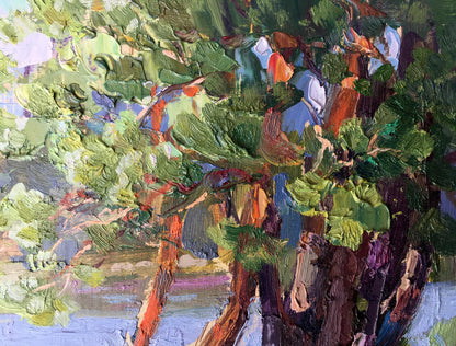Oil painting Near the lake Batrakov Vladimir Grigorievich