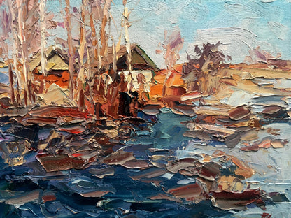 Oil painting Spring water Alexander Nikolaevich Cherednichenko