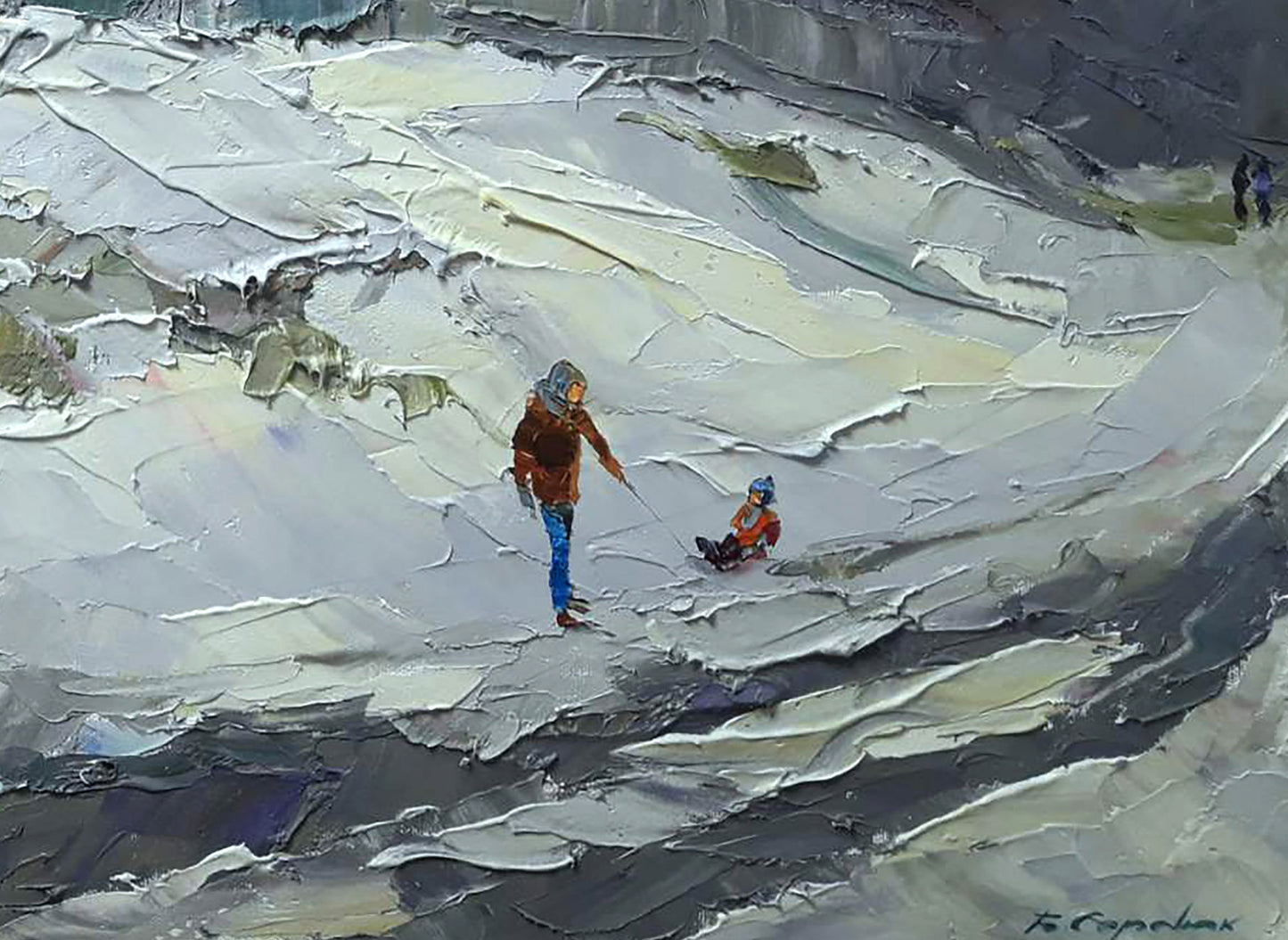 Oil painting January Serdyuk Boris Petrovich