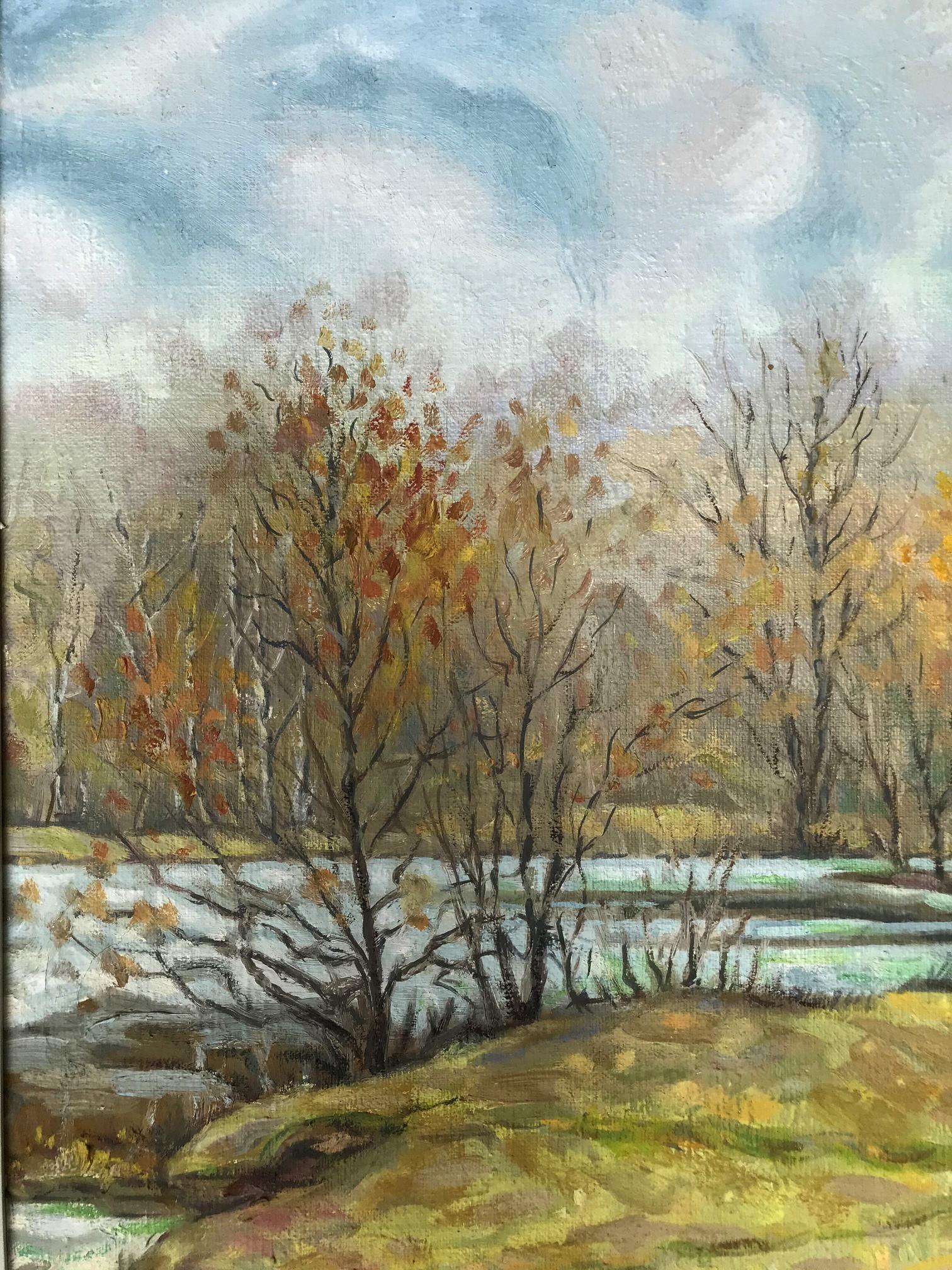 Oil Painting Spring Nature Landscape 