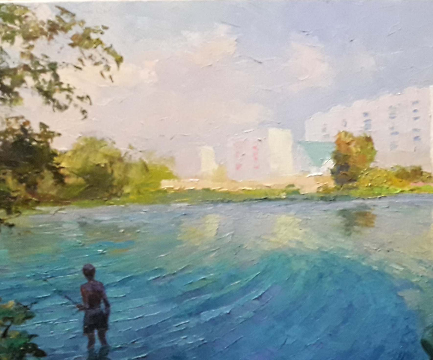 Oil painting Fishing Serdyuk Boris Petrovich №SERB 583