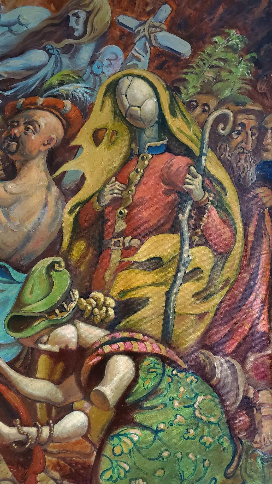 Oil painting Entry of Christ into Jerusalem Litvinov Daniil Olegovich