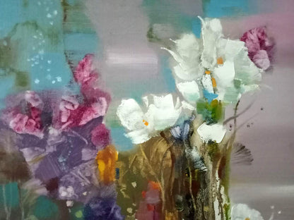 Abstract oil painting Bloom Anatoly Borisovich Tarabanov