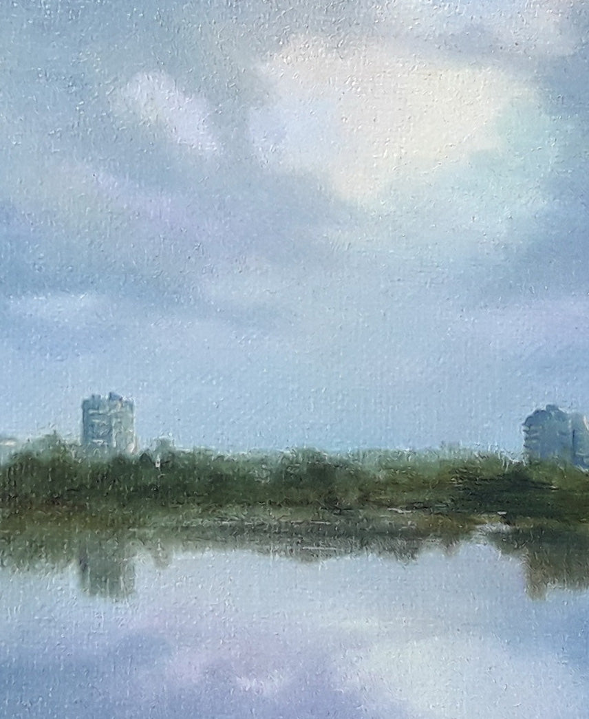 Oil painting urban landscape Korkishko Vasily