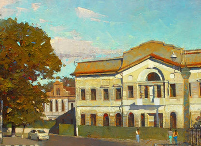 Oil painting Street Trinity Prohorchuk Daria