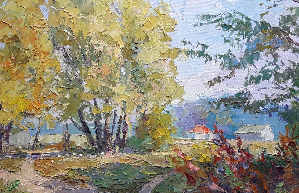 Serdyuk Boris Petrovich skillfully illustrates a crossroads in his oil painting