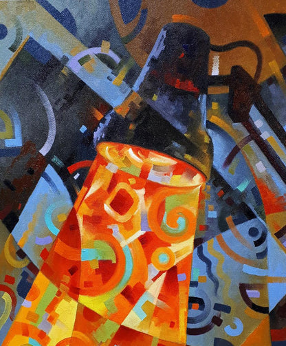 Abstract painting still life  