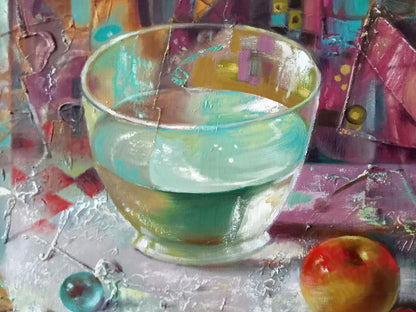 Abstract oil painting Aqua Vita Anatoly Borisovich Tarabanov