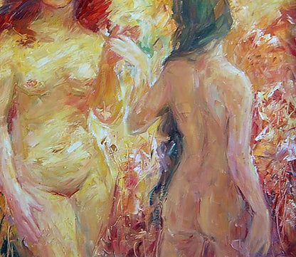 Oil painting Three Graces Artim Olga