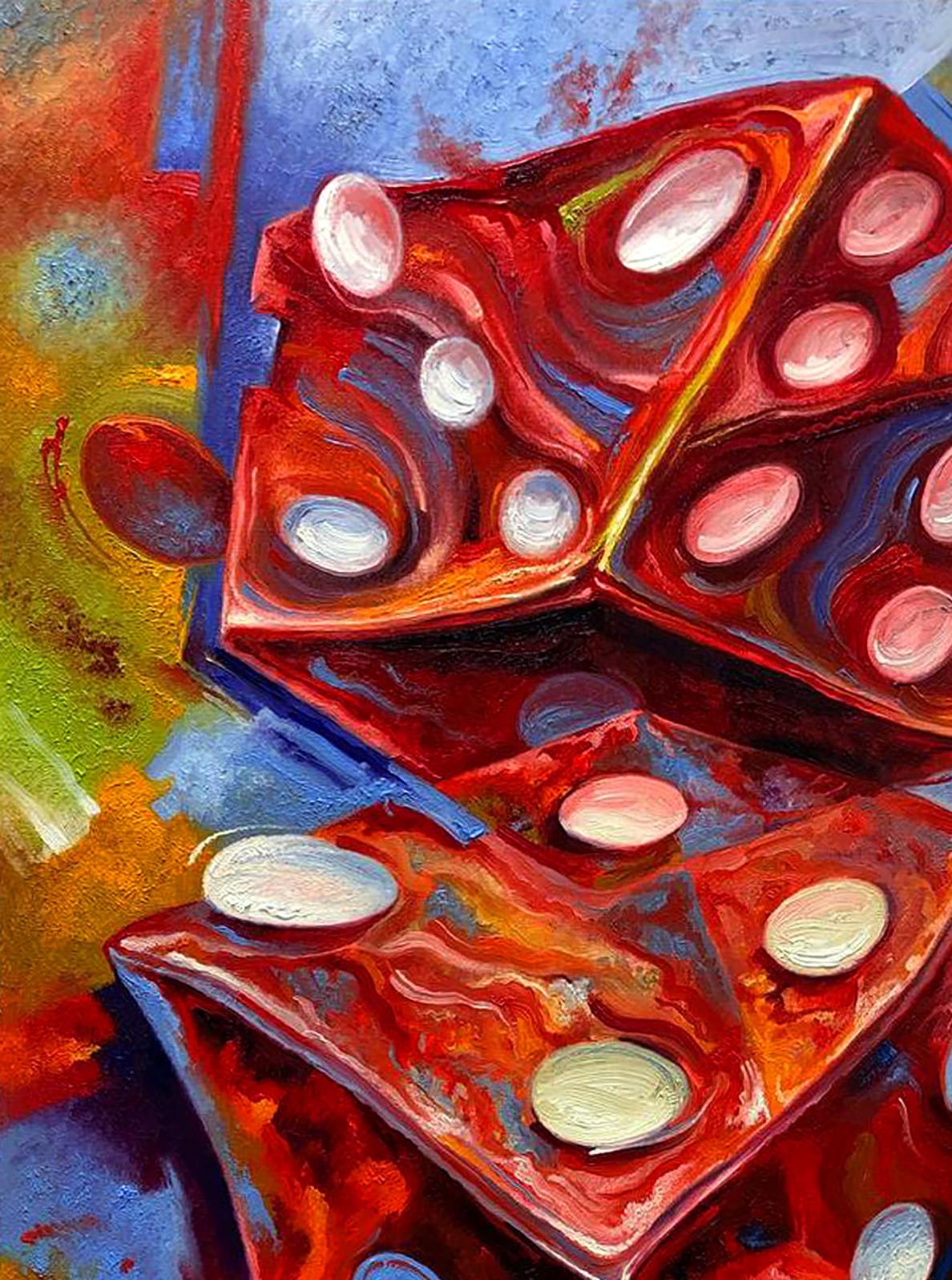 Abstract painting still life  