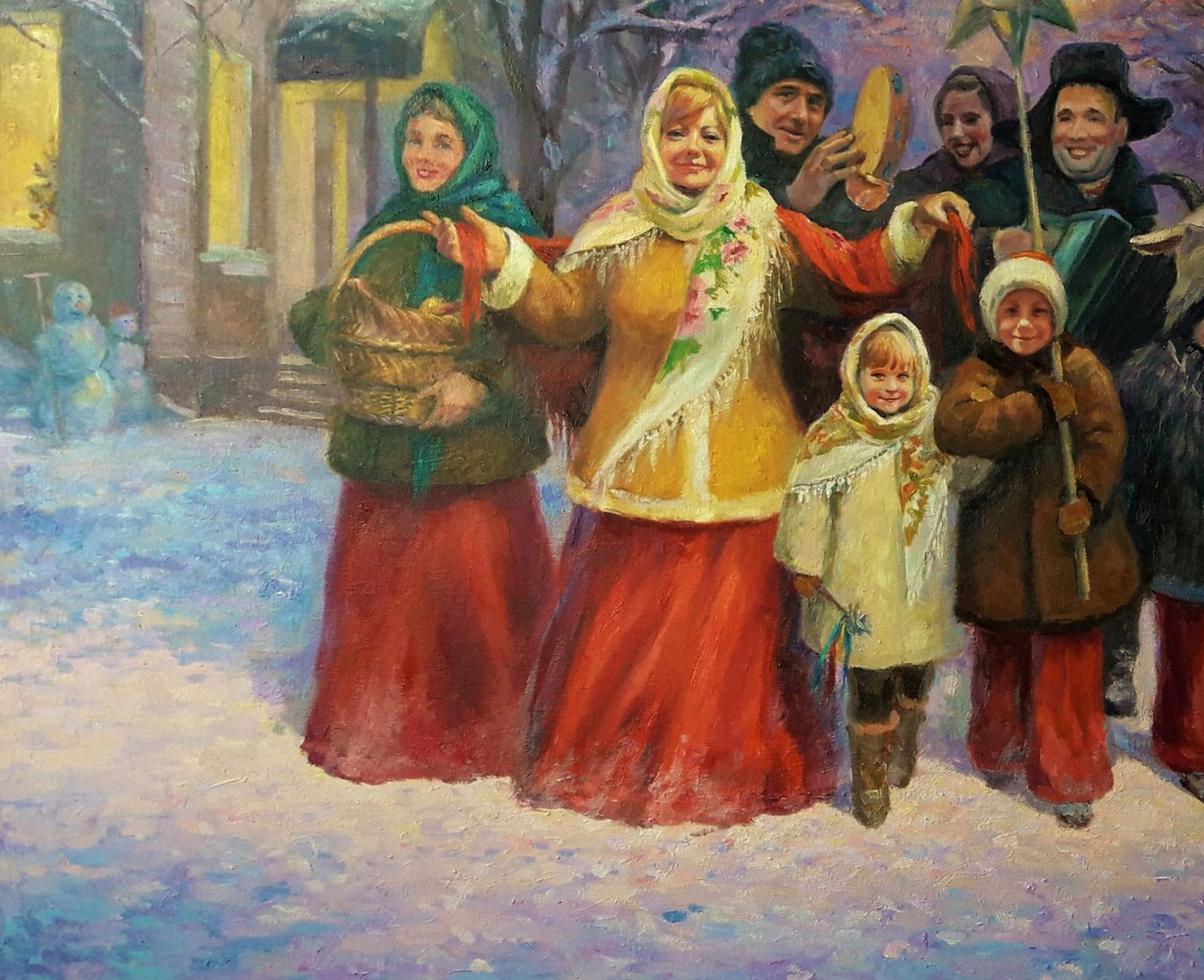 Oil painting Holy evening Serdyuk Boris Petrovich