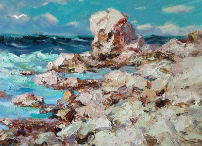 Oil painting Coast Alexander Nikolaevich Cherednichenko