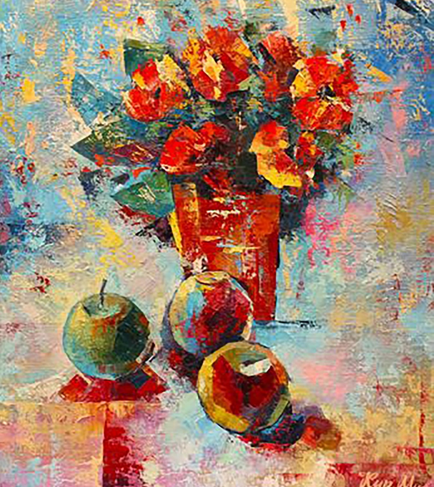 Oil painting Morning flowers Kirilenko Mikhail