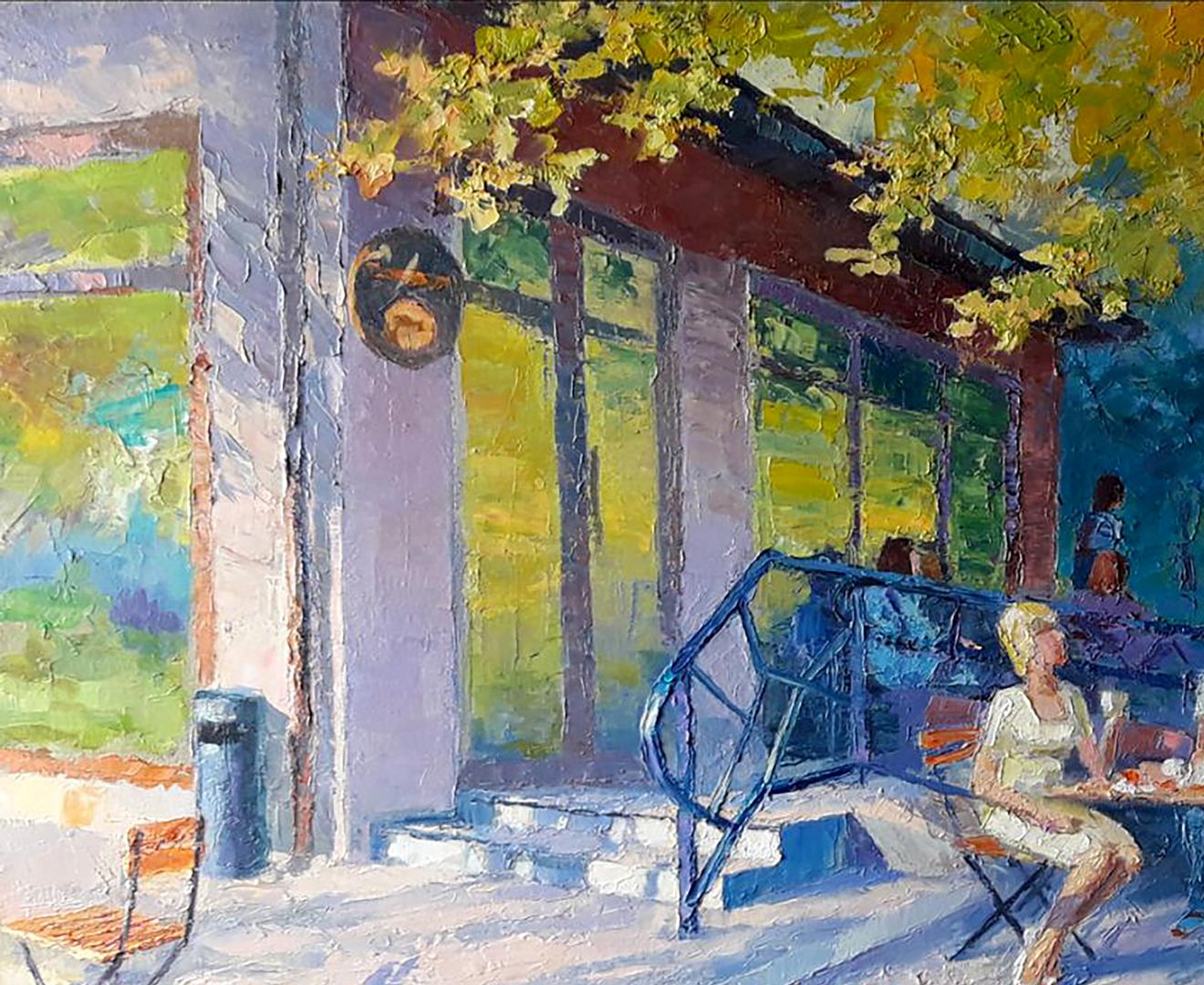 Oil painting Cafe Rafinad Serdyuk Boris Petrovich