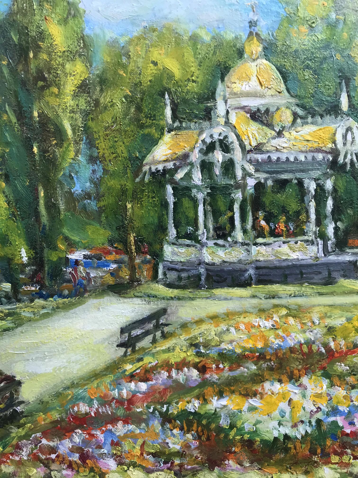 Oil Painting Garden Landscape 