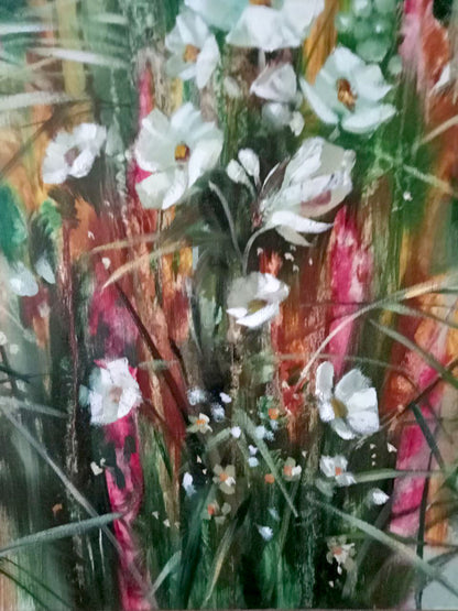 Abstract oil painting Bouquet Anatoly Tarabanov