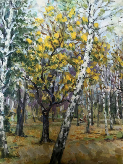 Oil Painting Autumn Nature Landscape 