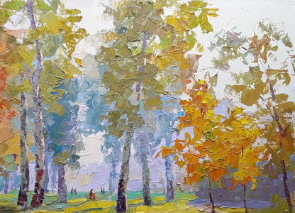 Oil painting Autumn park Serdyuk Boris Petrovich №SERB 361