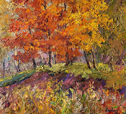 Oil painting Autumn Serdyuk Boris Petrovich