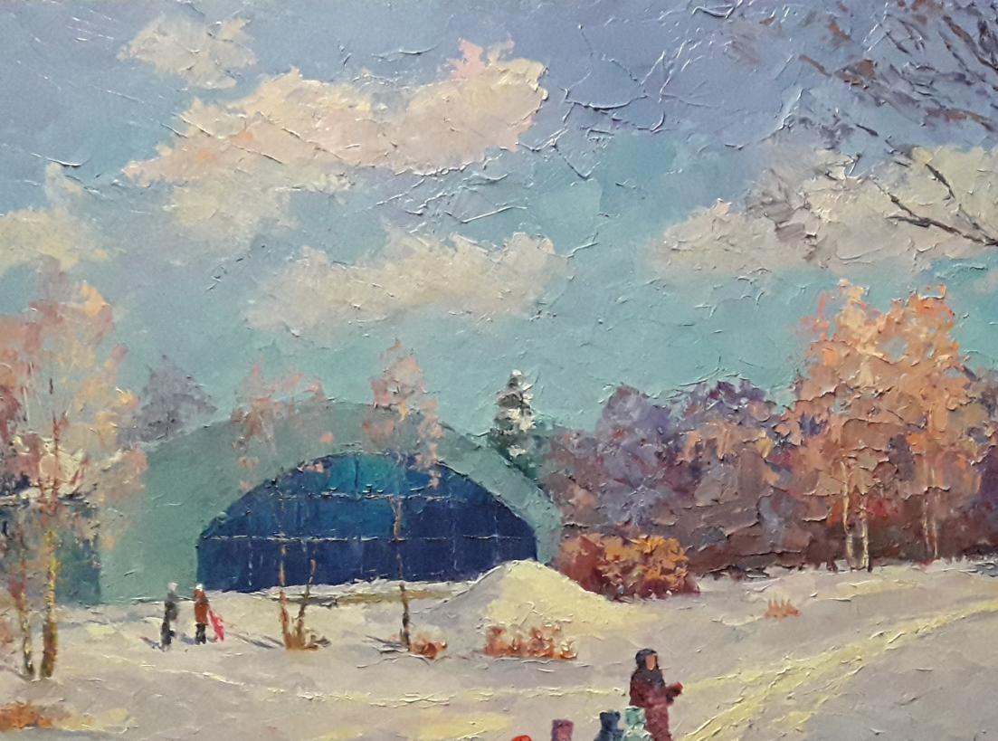 Oil painting Winter hugs Serdyuk Boris Petrovich