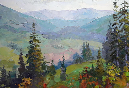 Oil painting Carpathian massif Serdyuk Boris Petrovich