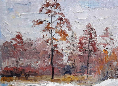 Oil painting On the edge of the forest Serdyuk Boris Petrovich