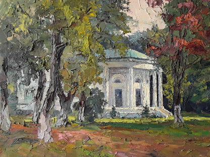 Oil painting s.Bochechki. House of the Lions Serdyuk Boris Petrovich