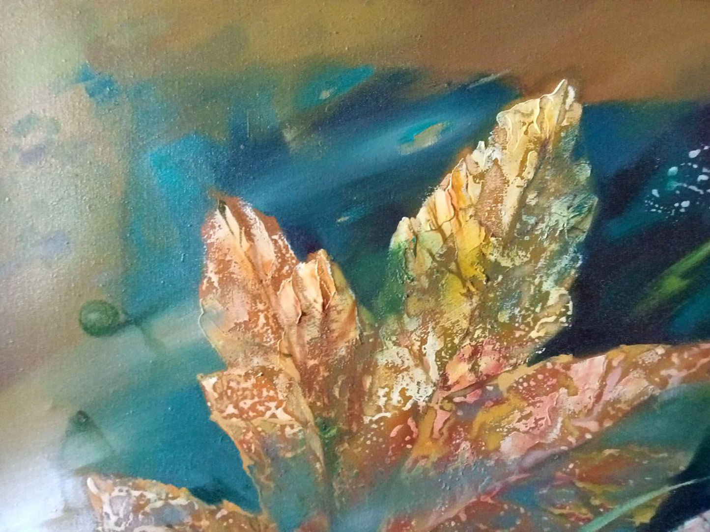 Oil painting Autumn leaves Anatoly Borisovich Tarabanov