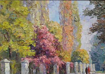 Oil painting Autumn Alley Serdyuk Boris Petrovich
