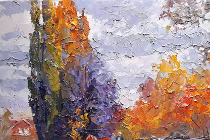 Oil painting Autumn Harvest Trip Boris Serdyuk