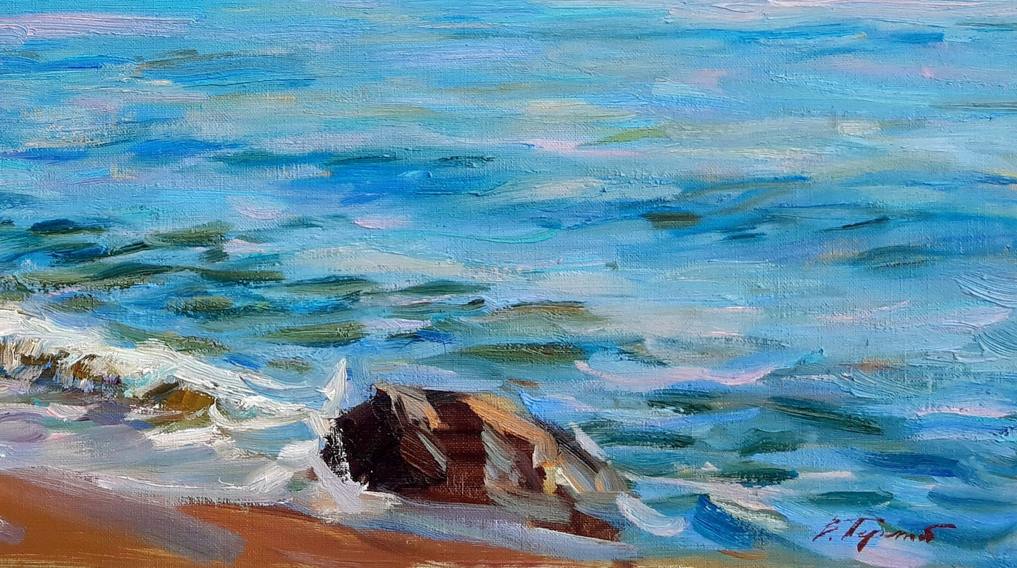 Oli painting Blue Bay Pereta Vyacheslav