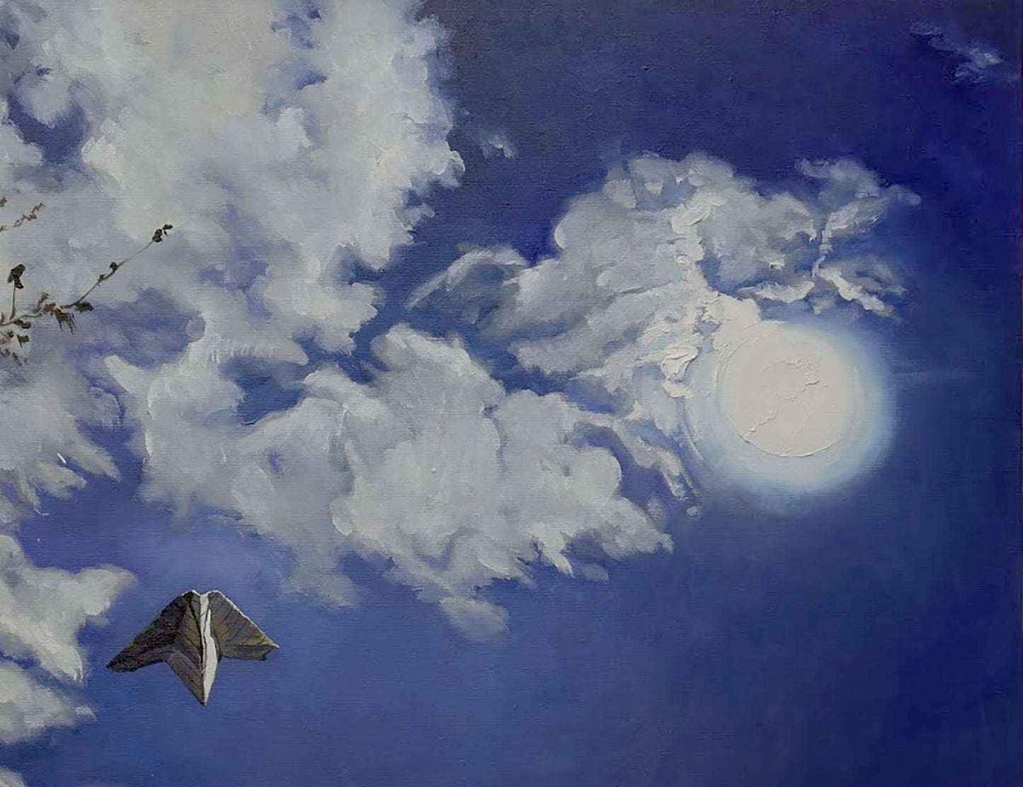 Oil painting Walk under the moon Varvarov Anatoly Viktorovich