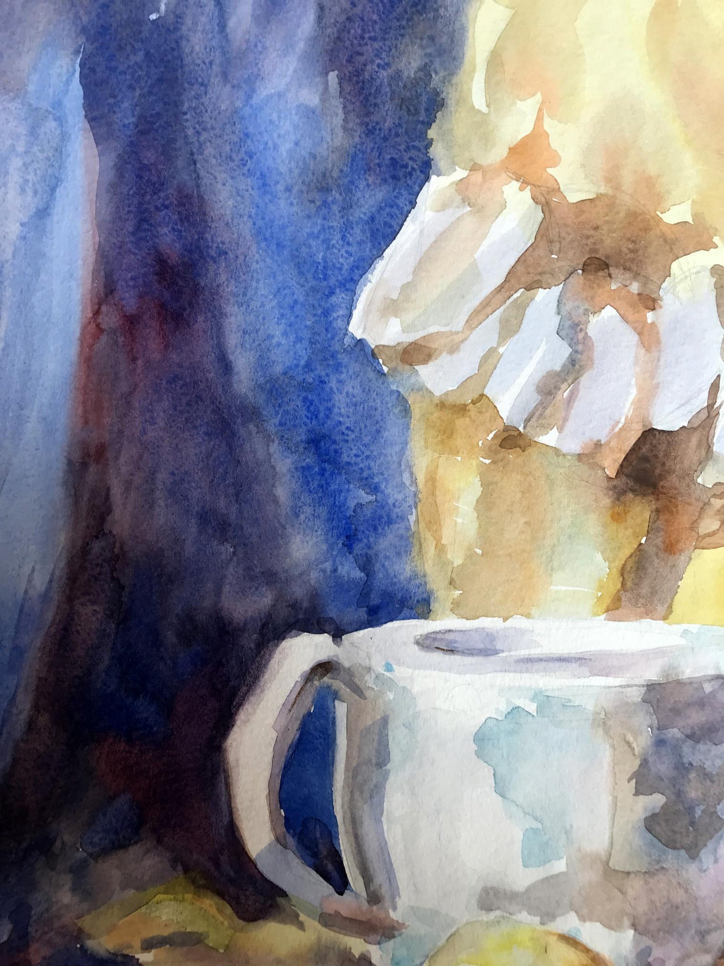 Watercolor painting Tea Parties Unknown artist