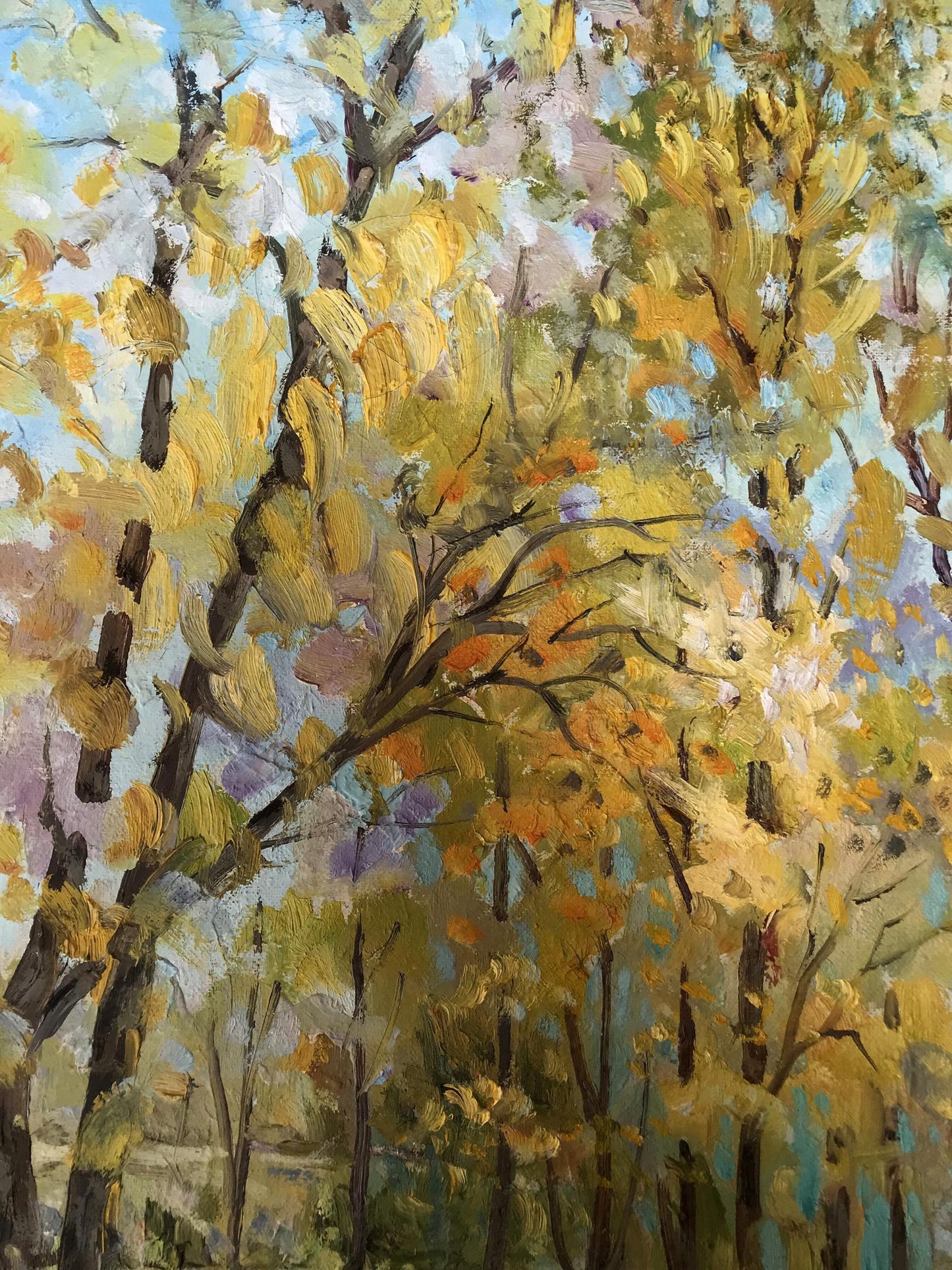 Oil Painting Autumn Nature Landscape 