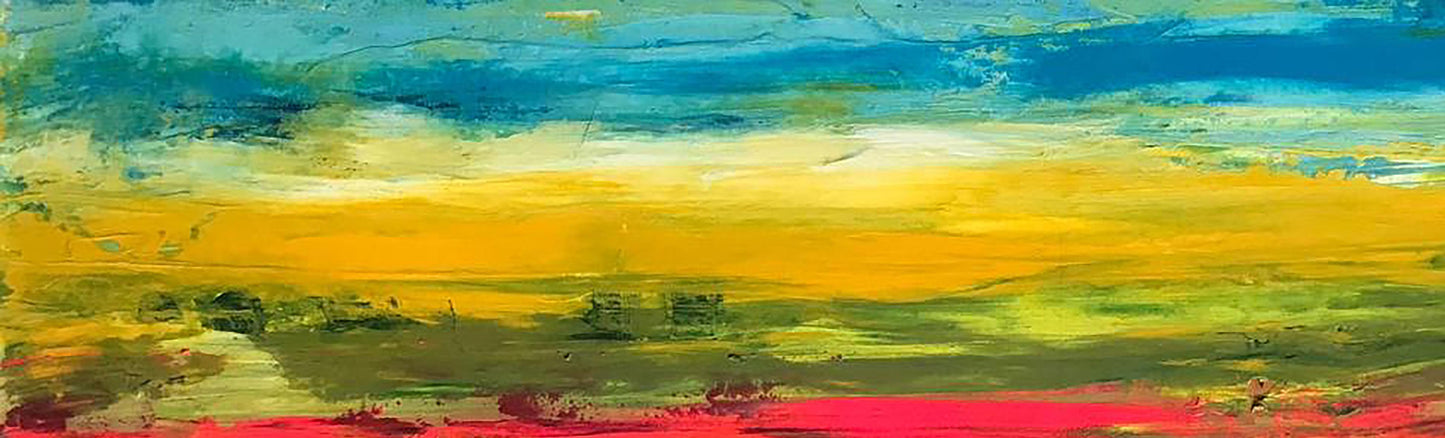 Acrylic painting Special sunset Melezhik Olga