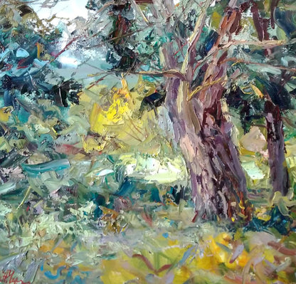 Oil painting Forest Glade Alexander Nikolaevich Cherednichenko