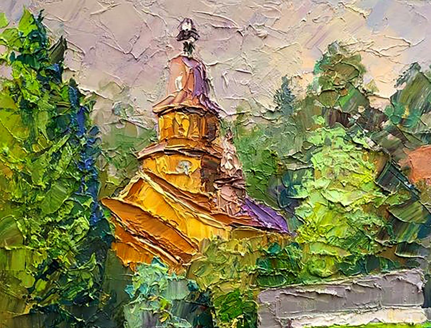 Oil painting Church