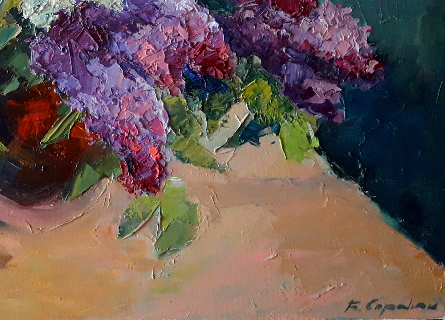 Oil painting Lilac Serdyuk Boris Petrovich №SERB 649