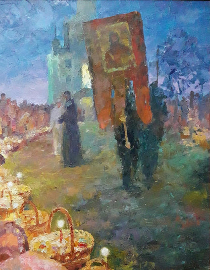 Oil painting Easter Serdyuk Boris Petrovich