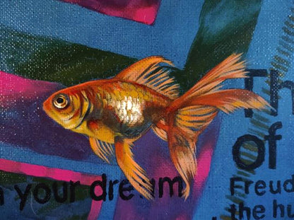 Oil painting The dream of a goldfish Goncharenko S.