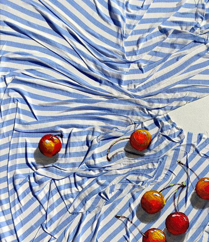 Acrylic painting Cherries Elena Klimenko