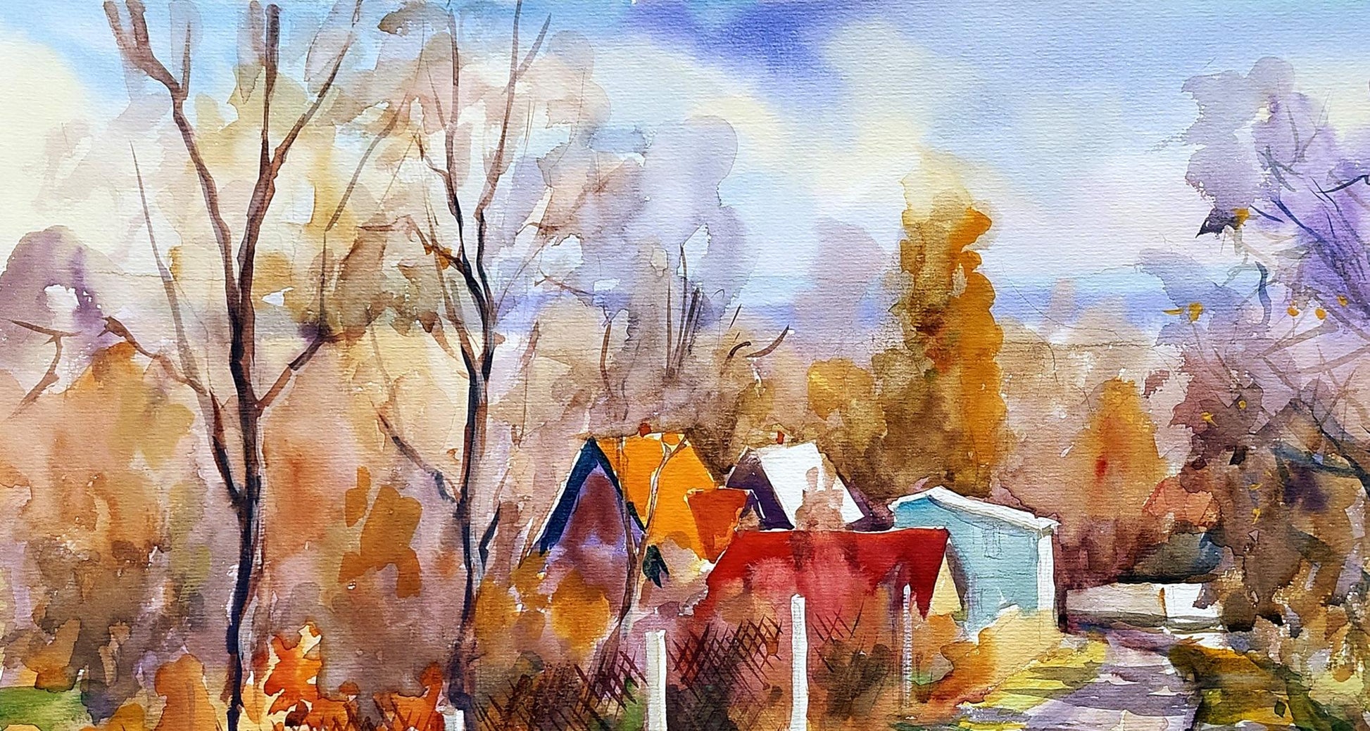 Watercolor painting