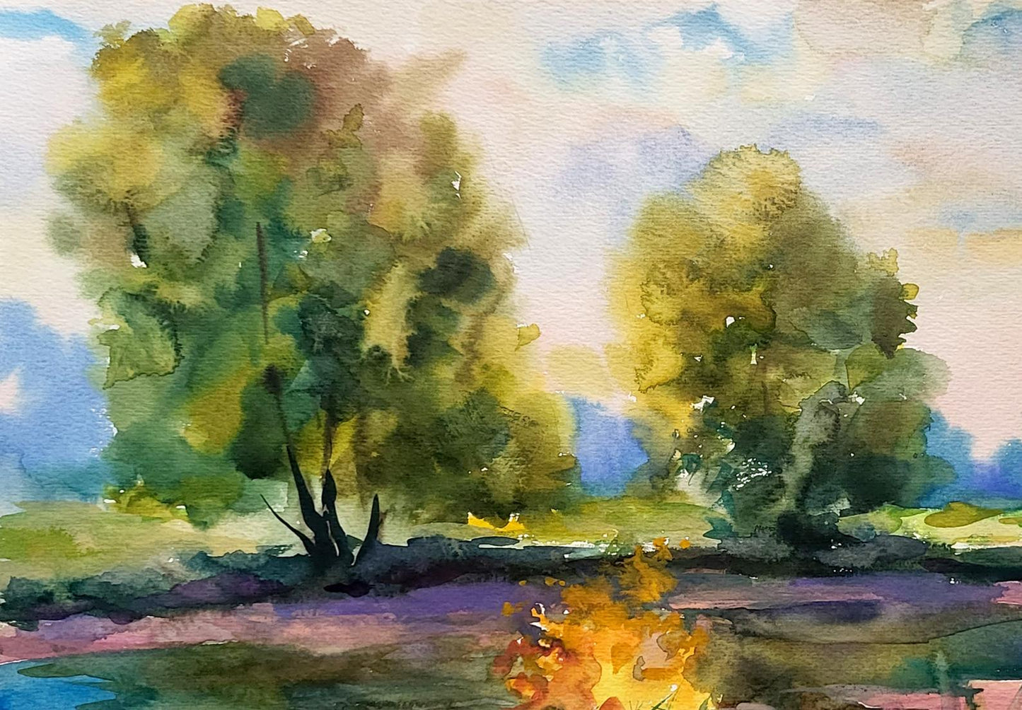 Watercolor painting