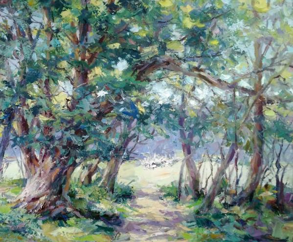 Oil painting Sunny lawn Alexander Nikolaevich Cherednichenko