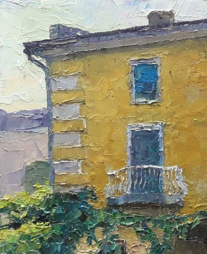 Oil painting Odessa courtyard Serdyuk Boris Petrovich