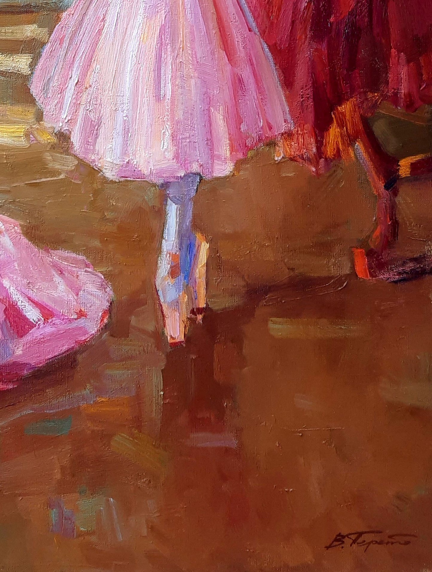 Oli painting Young ballerinas Pereta Vyacheslav