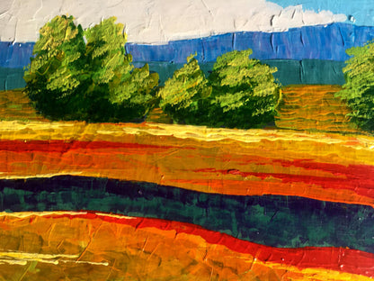 Oil painting Bushes in the field Zadorozhnya V. V.
