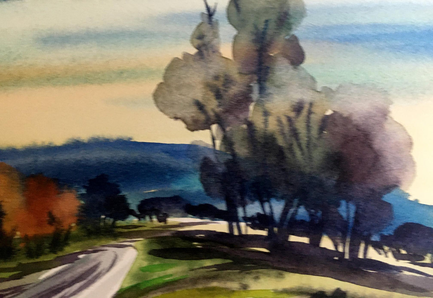 Watercolor painting Journey Svetlana Gramm