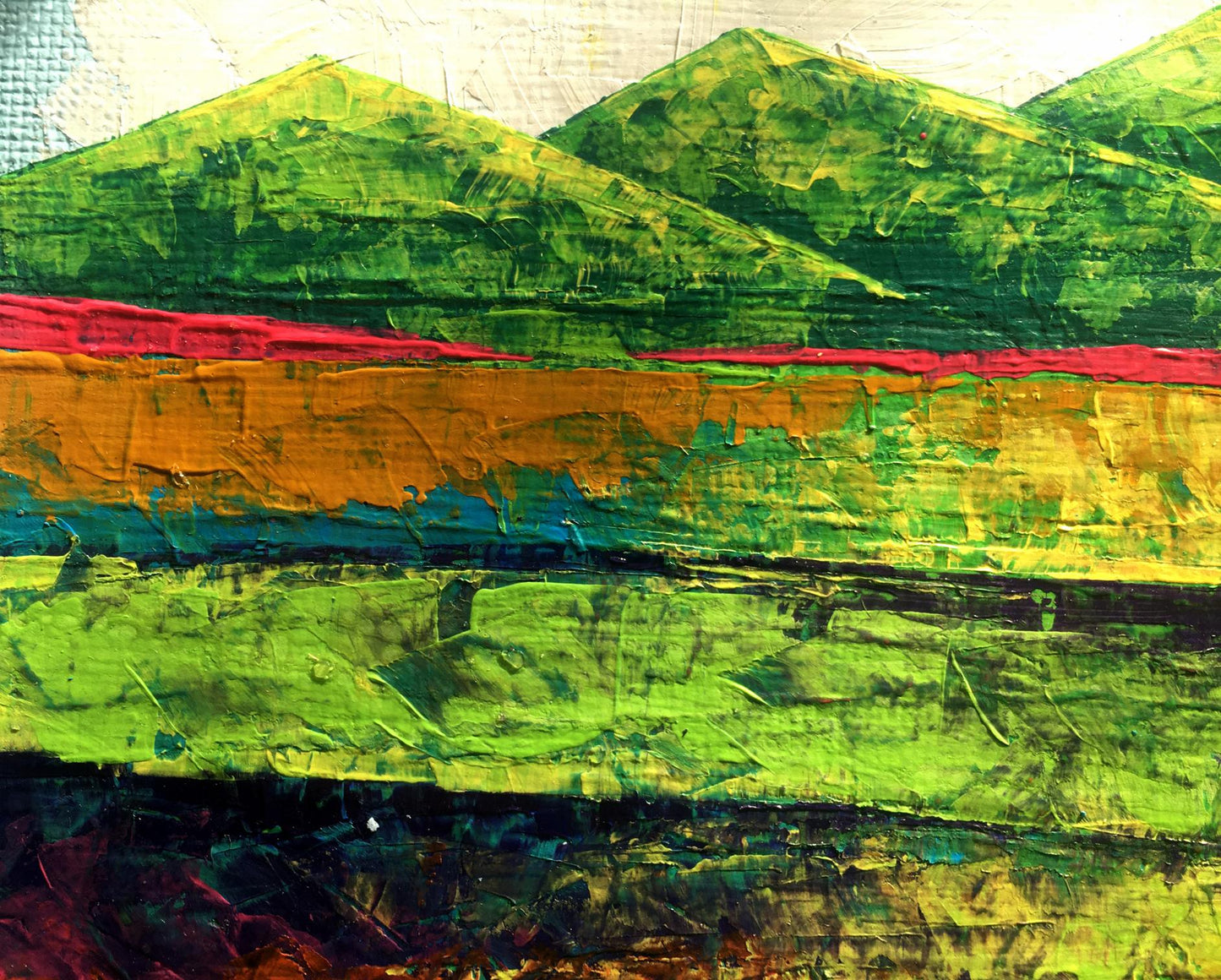 Oil painting In the summer mountains Zadorozhnya V. V.